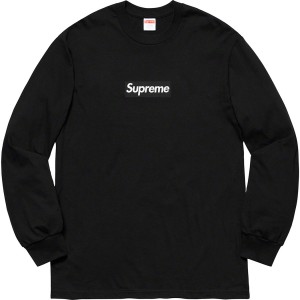 Supreme Box Logo L/S Tee Tシャツ 黒 | JP-632405