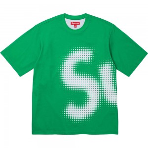 Supreme Halftone S/S Top Tシャツ ライト緑 | JP-754986