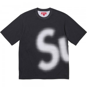 Supreme Halftone S/S Top Tシャツ 黒 | JP-874530