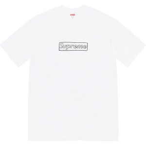 Supreme Kaws Chalk Logo Tee Tシャツ 白 | JP-546807