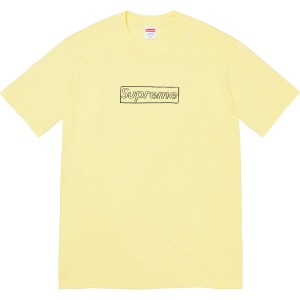 Supreme Kaws Chalk Logo Tee Tシャツ 黄色 | JP-618325