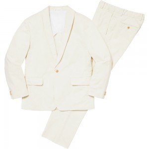 Supreme MM6 Maison Margiela Washed Cotton Suit ジャケット Weiß | JP-682910
