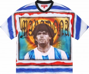 Supreme Maradona Soccer Jersey Tシャツ カラー | JP-682175