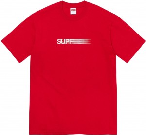 Supreme Motion Logo Tee Tシャツ 赤 | JP-520849