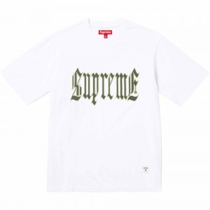 Supreme Old English S/S Top Tシャツ 白 | JP-032875