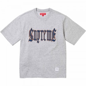 Supreme Old English S/S Top Tシャツ グレー | JP-178623