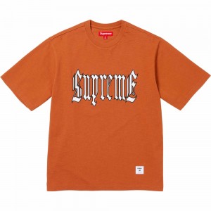 Supreme Old English S/S Top Tシャツ 赤 | JP-275689