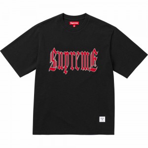 Supreme Old English S/S Top Tシャツ 黒 | JP-890236