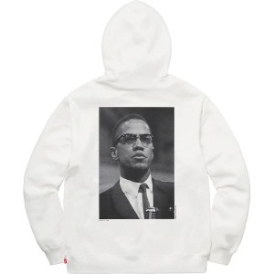Supreme Roy DeCarava Malcolm X Hooded トレーナー 白 | JP-169758