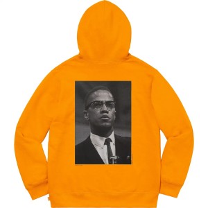 Supreme Roy DeCarava Malcolm X Hooded トレーナー 黄色 | JP-617395