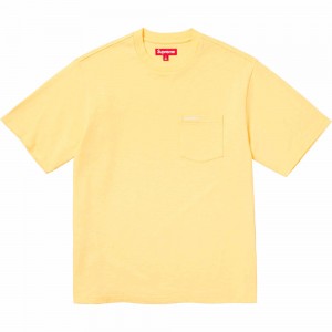 Supreme S/S Pocket Tee Tシャツ 黄色 | JP-458713