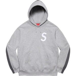 Supreme S Logo Split Hooded トレーナー グレー | JP-645382