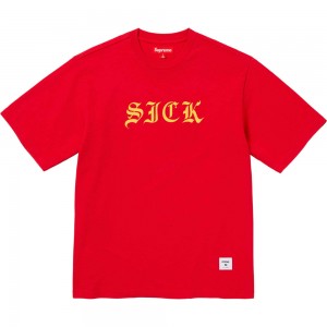 Supreme Sick S/S Top Tシャツ 赤 | JP-179054