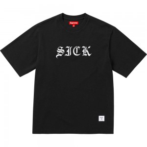 Supreme Sick S/S Top Tシャツ 黒 | JP-467928