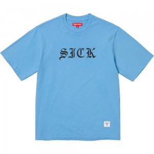 Supreme Sick S/S Top Tシャツ 青 | JP-715824
