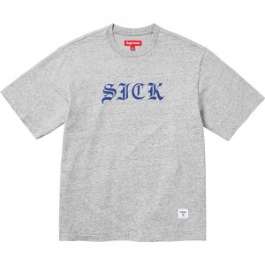 Supreme Sick S/S Top Tシャツ グレー | JP-781239
