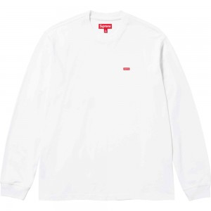 Supreme Small Box L/S Tee Tシャツ 白 | JP-861547