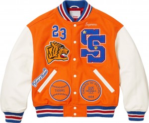 Supreme Tiger Varsity ジャケット オレンジ | JP-814957