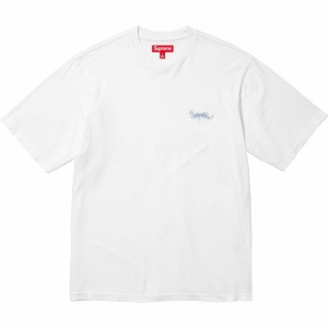 Supreme Washed Tag S/S Top Tシャツ 白 | JP-963802