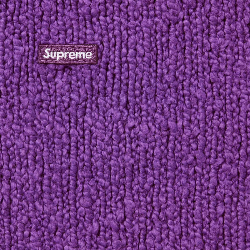 Supreme Bouclé Small Box セーター 紫 | JP-457163