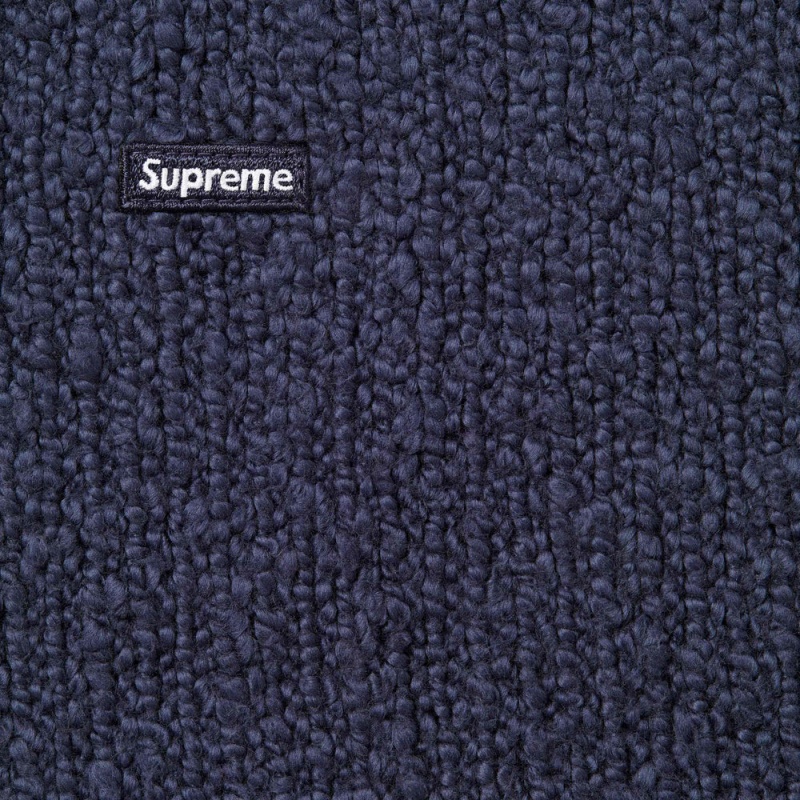 Supreme Bouclé Small Box セーター ネイビー | JP-735619