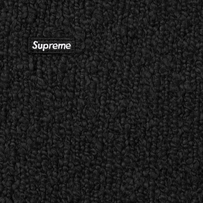 Supreme Bouclé Small Box セーター 黒 | JP-781609