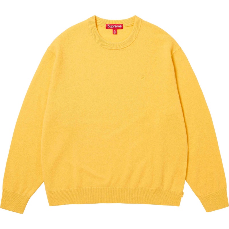 Supreme Cashmere セーター 黄色 | JP-957012