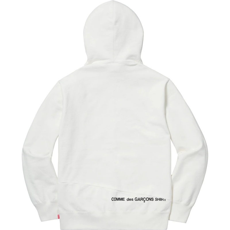 Supreme Comme Des Garçons Shirt® Split Box Logo Hooded パーカー 白 | JP-241967