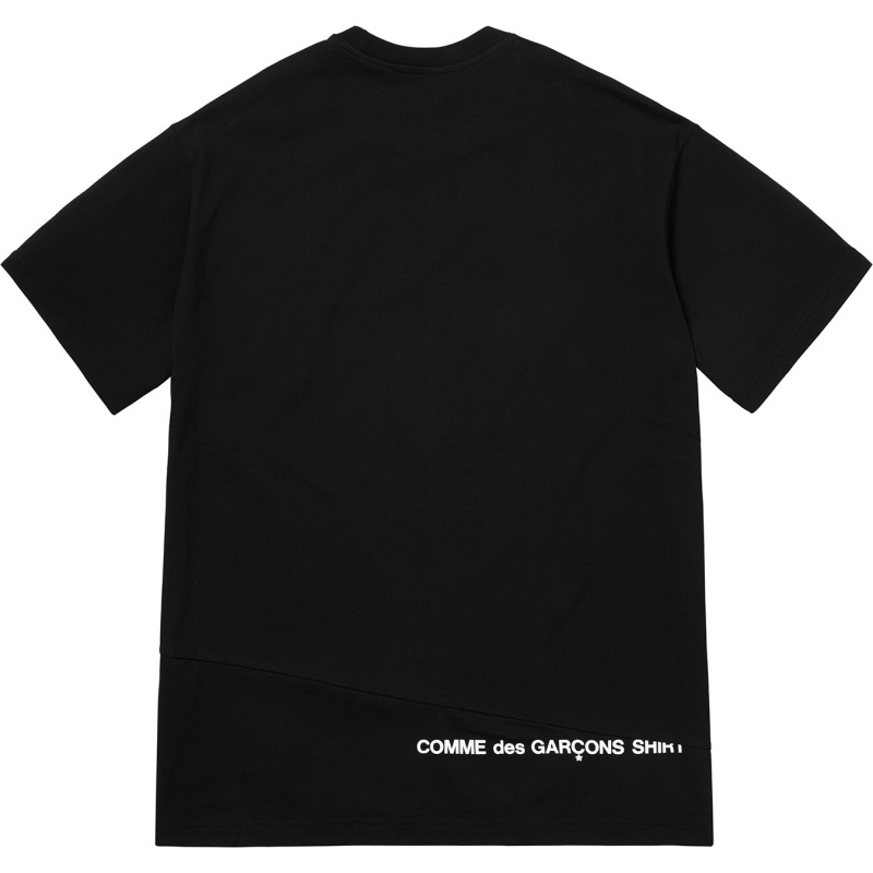 Supreme Comme Des Garçons Shirt® Split Box Logo Tee Tシャツ 黒 | JP-789210
