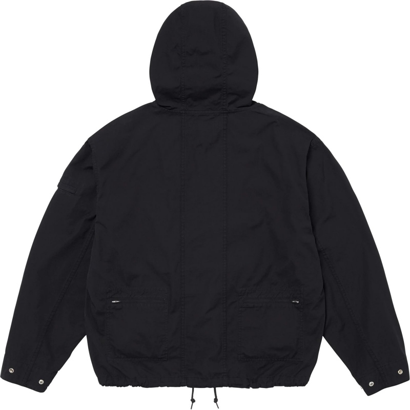 Supreme Cotton Utility Anorak ジャケット 黒 | JP-451896