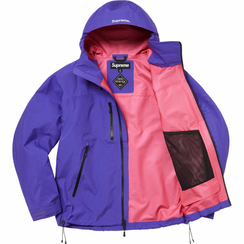 Supreme GORE-TEX Taped Seam Shell ジャケット 紫 | JP-516349