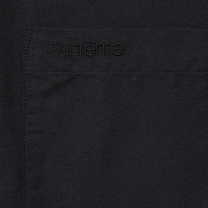 Supreme Loose Fit S/S Oxford シャツ 黒 | JP-879536