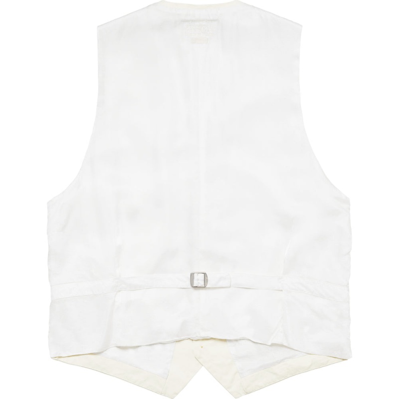 Supreme MM6 Maison Margiela Washed Cotton Suit Vest ジャケット Weiß | JP-492503