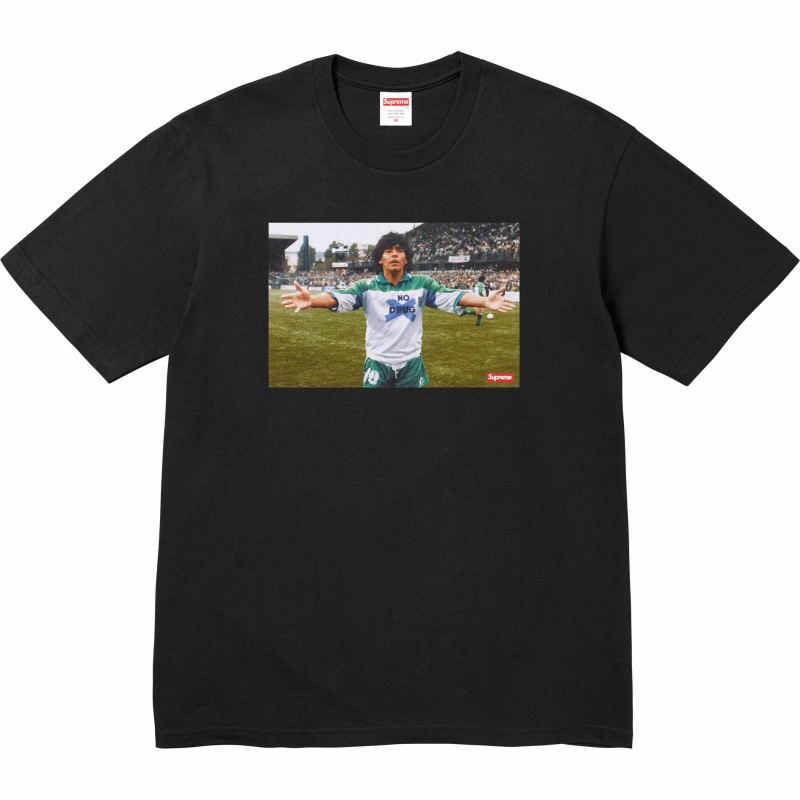 Supreme Maradona Tee Tシャツ 黒 | JP-107358