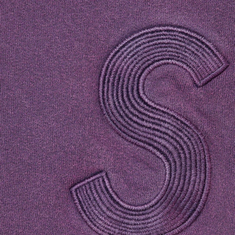 Supreme Overdyed S Logo Hooded トレーナー 紫 | JP-198506