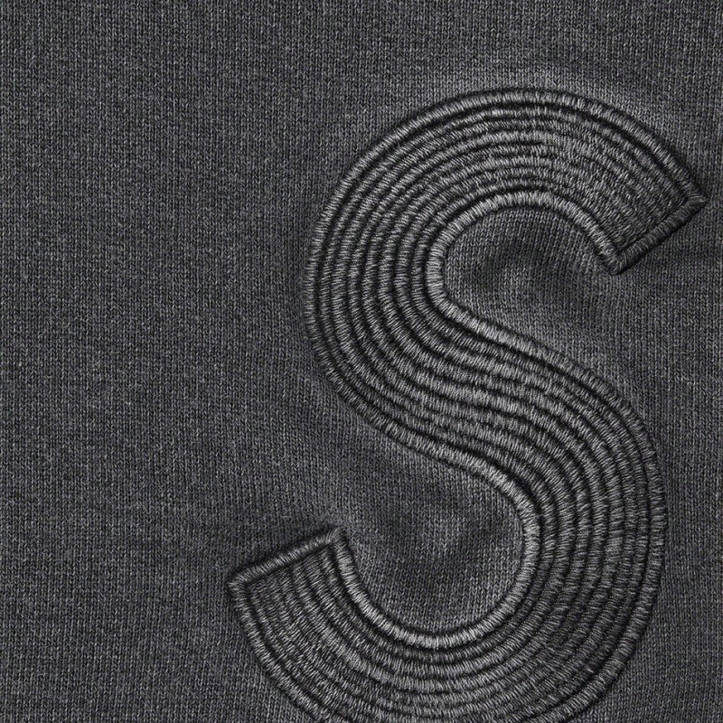 Supreme Overdyed S Logo Hooded トレーナー 黒 | JP-402961