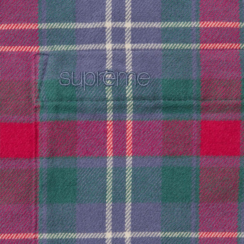 Supreme Plaid Flannel シャツ 赤 緑 | JP-561402