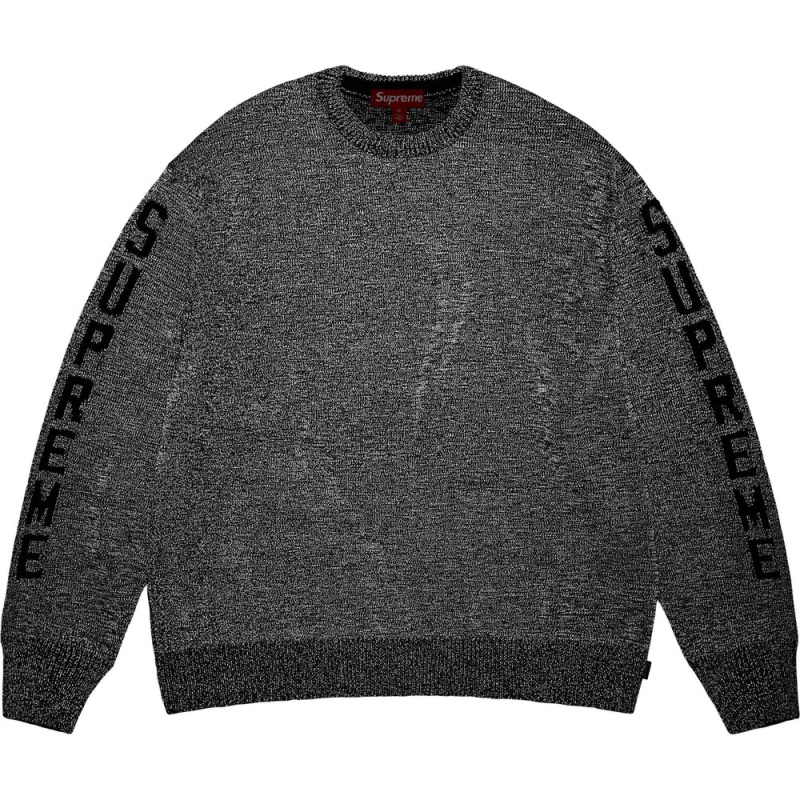 Supreme Reflective セーター 黒 | JP-380579