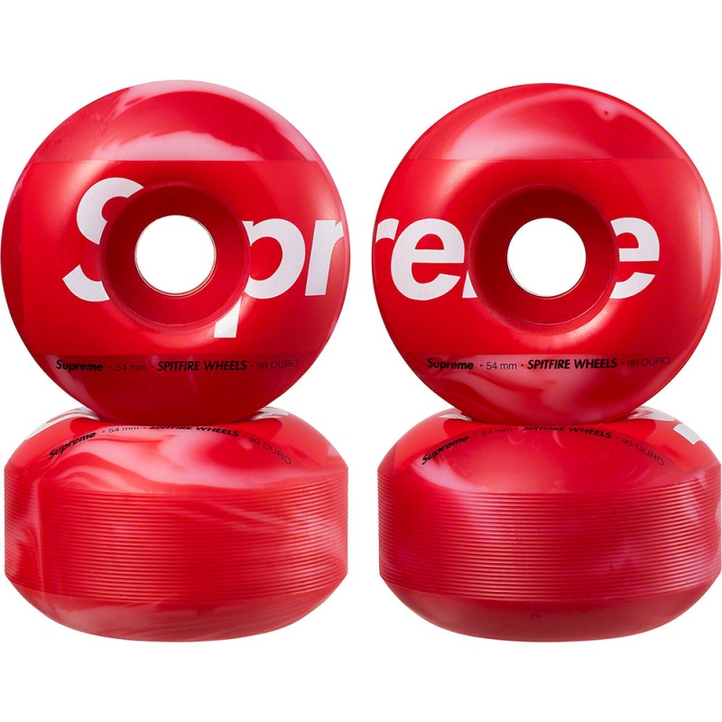 Supreme Spitfire® Shop Wheels (Set of 4) アクセサリー 赤 | JP-953682