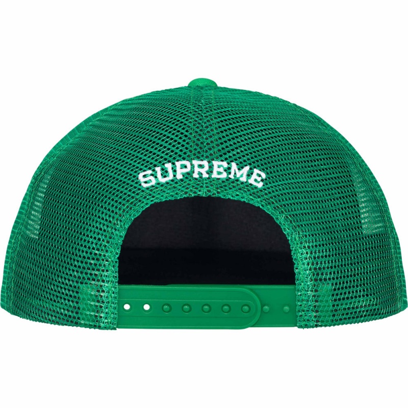 Supreme Toy Machine Mesh Back 5-Panel キャップ 緑 | JP-790516