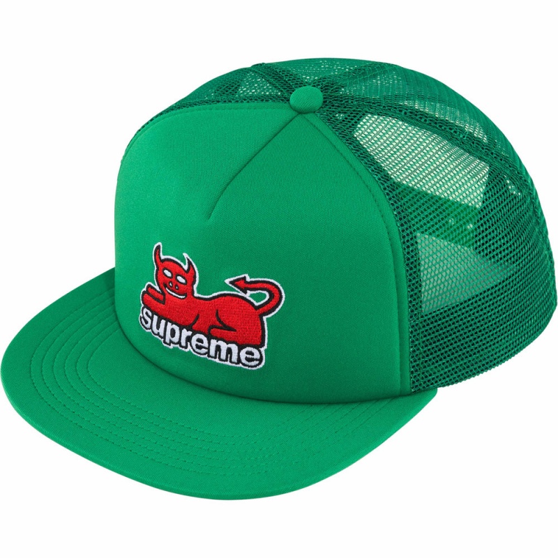 Supreme Toy Machine Mesh Back 5-Panel キャップ 緑 | JP-790516