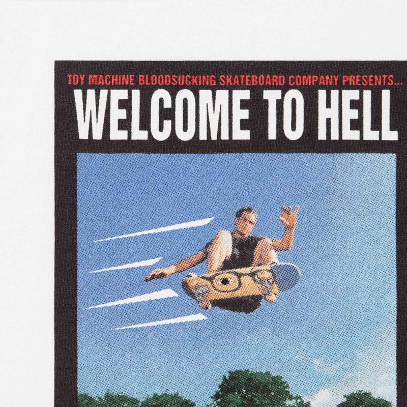 Supreme Toy Machine Welcome To Hell Tee Tシャツ 白 | JP-390157