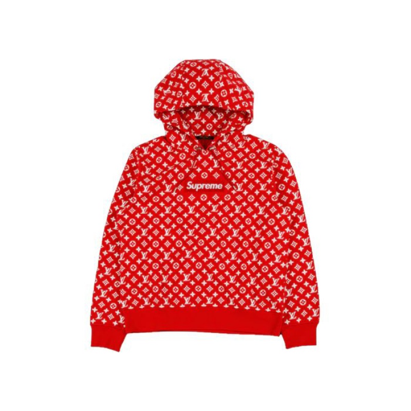 Supreme X Louis Vuitton Box Logo Hooded トレーナー 赤 | JP-954013